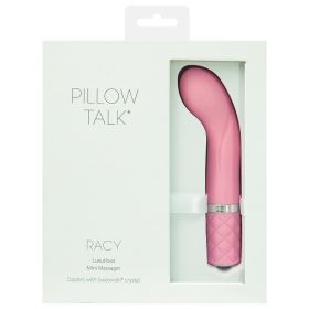 Pillow Talk Racy Mini Massager (Color: Pink)