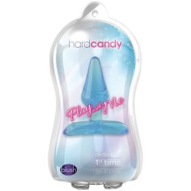 Play With Me Hard Candy Anal Plug (Color: Blue)