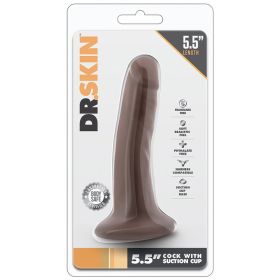 Dr. Skin Cock With Suction Cup (Color: Chocolate)