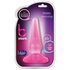 B Yours. Basic Anal Plug (Color: Pink)