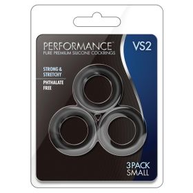 Performance VS2 Pure Premium Cockrings Small (Color: Black)