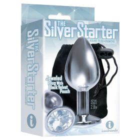 The 9's The Silver Starter Bejeweled Plug (Color: Diamond)