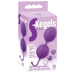 The 9's S Kegels Silicone Kegel Balls (Color: Purple)