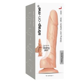 Strap On Me Sliding Skin Realistic Dildo (Color: Vanilla)
