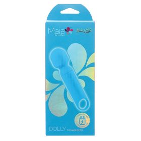 Maia Vibelite Dolly Rechargeable Silicone Mini Wand (Color: Blue)