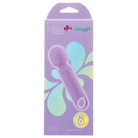 Maia Vibelite Dolly Rechargeable Silicone Mini Wand (Color: Purple)