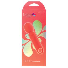 Maia Vibelite Dolly Rechargeable Silicone Mini Wand (Color: Orange)