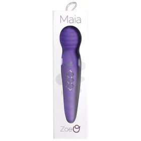 Maia Zoe Twisty Rechargeable Vibrating Wand (Color: Purple)