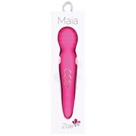 Maia Zoe Twisty Rechargeable Vibrating Wand (Color: Pink)