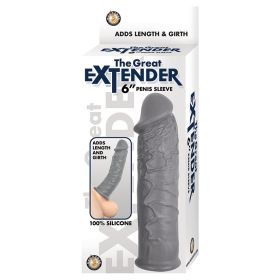 The Great Extender Penis Sleeve (Color: Grey)