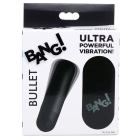Bang Vibrating Bullet with Remote Control (Color: Black)