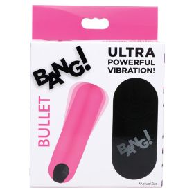 Bang Vibrating Bullet with Remote Control (Color: Pink)