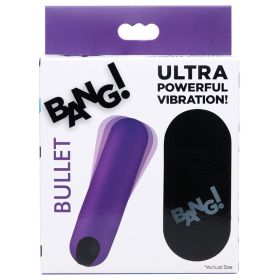 Bang Vibrating Bullet with Remote Control (Color: Purple)