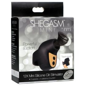 Shegasm Mini 12X Mini Silicone Clit Stimulator (Color: Black)