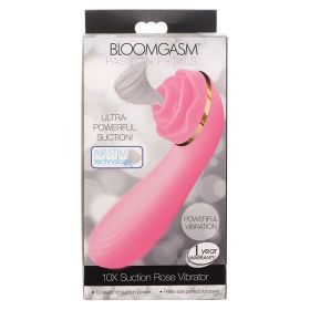 Bloomgasm Passion Petals 10X Silicone Suction Rose Vibrator (Color: Pink)