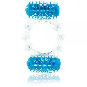 Color Pop Quickie Two O Blue Vibrating Ring (SKU: TCN-BM-CP-TWO-BU)